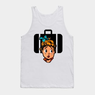 Goodbye tears and goodbyes, the little girl's cry Tank Top